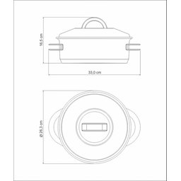 Caçarola Tramontina Solar Rasa em Aço Inox Fundo Triplo com Tampa e Alças 24 Cm 4,7 L Tramontina - 5