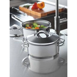 Caçarola Tramontina Solar Rasa em Aço Inox Fundo Triplo com Tampa e Alças 24 Cm 4,7 L Tramontina - 10