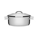 Ver imagem 1 de Caçarola Tramontina Solar Rasa em Aço Inox Fundo Triplo com Tampa e Alças 24 Cm 4,7 L Tramontina