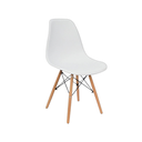 Ver imagem 1 de Kit 8 Cadeiras Charles Eames Eiffel Branco Polipropileno Cozinha Área de Lazer Recepção Decoração