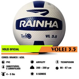 Bola de Vôlei VL 3.5 Esporte VoleiBol Rainha Original NF Bola Vôlei 3.5 - 3