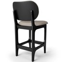 Ver imagem 7 de Banqueta Baixa Bar Cozinha Sala Jantar Fixa Betta L02 Preto Linho Bege - Lyam Decor Banqueta Baixa B