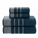 Ver imagem 1 de Jogo de Toalha Fio Penteado Treviso Home Design 450g Corttex Cor: Azul Marinho