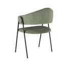 Ver imagem 4 de Cadeira Poltrona para Sala Estofada Verde/Oliva/Preto