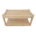 Ver imagem 2 de Combo com 2 Organizadores de calçados madeira pinus para hall de entrada Technox