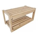 Ver imagem 3 de Combo com 2 Organizadores de calçados madeira pinus para hall de entrada Technox