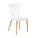 Ver imagem 1 de Kit 2 Cadeiras Paris Branco Polipropileno Sala de Estar Jantar Mesa de Jantar Área de Lazer Recepção