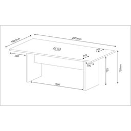 Mesa Escritório/reunião Multimóveis Vcr25027 Nogal - 3