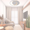 Ver imagem 3 de Lustre Plafon Led Duplo 49w Redondo 40cm Branco 3000k Bivolt