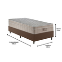 Ver imagem 4 de Conjunto Box Solteiro Airtech Ortobom 88x188 Molas Ensacadas