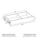 Ver imagem 7 de Penteadeira Camarim Escrivaninha de Canto Glow Branco