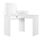 Ver imagem 3 de Penteadeira Camarim Escrivaninha de Canto Glow Branco