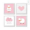 Ver imagem 1 de Quadro Decorativo Infantil Quarto de Menina Ovelhinha:branca