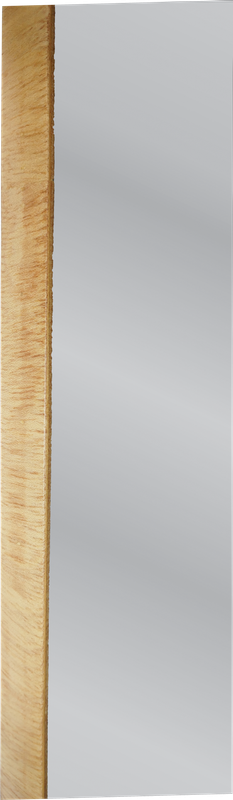 Espelho Oval com Borda em Madeira Natural 100x50 - 4