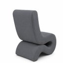 Ver imagem 5 de Poltrona Decorativa Marina Suede Design Orgânico Moderno