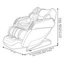 Ver imagem 5 de Poltrona de Massagem 4D Aquecimento Reclinação Ultron Gravidade Zero Tela LCD PU Preto