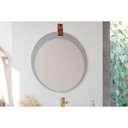Ver imagem 1 de Espelheira de Banheiro Lua Parede Oval 60x60cm Cimento - Mgm