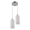 Ver imagem 1 de Pendente Blumenau Decor Jasmim Duplo 2xe27 C/ba Alum. Esc