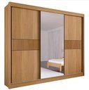 Ver imagem 1 de Guarda Roupa Los Angeles Ripado 100%mdf Cinamomo - D Doro