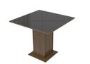 Ver imagem 6 de Mesa Madesa Quadrada Tampo de Vidro 5363 Rustic/Preto Cor:Rustic/Preto