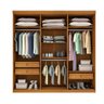 Guarda Roupa Casal Olimpo 6 Portas 3 Gavetas Tcil Cinamomo/off White - 3