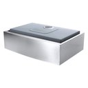 Ver imagem 3 de Kit Cuba Farmhouse Aço Inox 1mm Escovado Sa105p 75,6x52,7x22,9 Cm + Válvula com Cesto Aço Inox Escov