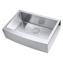 Ver imagem 2 de Kit Cuba Farmhouse Aço Inox 1mm Escovado Sa105p 75,6x52,7x22,9 Cm + Válvula com Cesto Aço Inox Escov