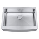 Ver imagem 1 de Kit Cuba Farmhouse Aço Inox 1mm Escovado Sa105p 75,6x52,7x22,9 Cm + Válvula com Cesto Aço Inox Escov