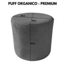 Ver imagem 3 de Poltrona Organica com Puff Confortável Estofada Redonda Moderna Elegante Decorativa Sala Estar