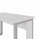 Ver imagem 6 de Mesa Escrivaninha 120 cm X 60 cm Tampo 25 mm Design Industrial F5 Office Cor:Cinza
