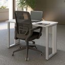 Ver imagem 7 de Mesa Escrivaninha 120 cm X 60 cm Tampo 25 mm Design Industrial F5 Office Cor:Cinza