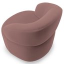 Ver mais imagens de Kit 02 Poltronas Giratória Orgânica para Sala de Estar Living Helena L02 Suede Rosê - Lyam Decor