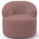 Ver imagem 3 de Kit 02 Poltronas Giratória Orgânica para Sala de Estar Living Helena L02 Suede Rosê - Lyam Decor