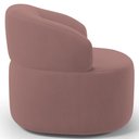 Ver imagem 6 de Kit 02 Poltronas Giratória Orgânica para Sala de Estar Living Helena L02 Suede Rosê - Lyam Decor