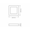 Ver imagem 3 de Painel Led Taschibra Smart Wi-fi Quadrado Sobrepor 18w 2700k+65000k Bivolt Único