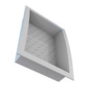 Ver imagem 3 de Nicho Para Banheiro 40x27x9.5 Termoplástico Cozimax Cinza
