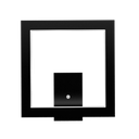 Ver imagem 1 de Arandela Quadrada LED 8w 2700k 40x40cm em Madeira - Preto