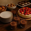 Ver imagem 2 de Kit 24 Pratos de Sobremesa Rústico Tramontina Porcelana 21cm Restaurante Café Eventos