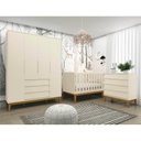 Ver imagem 3 de Berço Mini Cama Noah Square Pés em Madeira - Areia