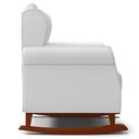 Ver imagem 6 de Poltrona de Amamentação e Descanso Base Madeira Balanço Lucy P04 Sintético Branco - Mpozenato