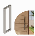 Ver imagem 1 de Puxador Inox Polido Luxo Duplo U Quadrado 60cm Todas Portas