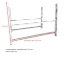 Ver imagem 4 de Suporte Inox para Churrasqueira Ajustável Premium - Cozix