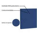 Ver imagem 3 de Cabeceira Aquilla Cama Box Queen 160 Cm Azul Marinho