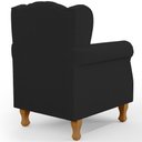 Ver mais imagens de Poltrona de Amamentação Yara P02 com Puff Paris Luis Xv L02 Bouclê Preto - Lyam Decor