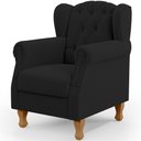 Ver imagem 3 de Poltrona de Amamentação Yara P02 com Puff Paris Luis Xv L02 Bouclê Preto - Lyam Decor