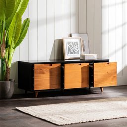 Banco Organizador com 3 Gavetas Lutz Home Decor 890 Preto - 2