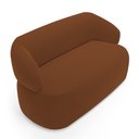 Ver imagem 5 de Sofá Orgânico 02 Lugares Living Glee 140cm Veludo Terracota - Desk Design