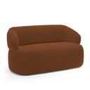 Ver imagem 1 de Sofá Orgânico 02 Lugares Living Glee 140cm Veludo Terracota - Desk Design