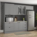 Ver imagem 2 de Cozinha Modulada 5 Pecas 272 Cm Ce171 Americana Cinza Calcare Henn
