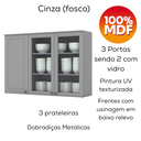 Ver imagem 6 de Cozinha Modulada 5 Pecas 272 Cm Ce171 Americana Cinza Calcare Henn